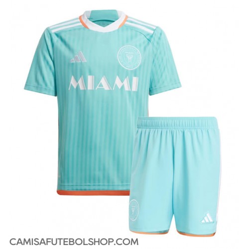 Camisa de time de futebol Inter Miami Replicas 3º Equipamento Infantil 2024-25 Manga Curta (+ Calças curtas)